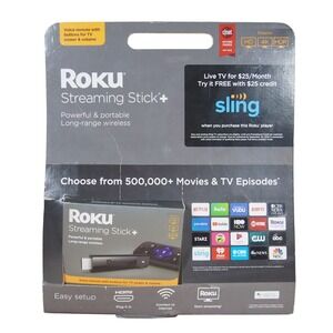 Roku Streaming Stick+ UPC 829610002514 Portable Long Range‎ Wireless 4K HDR